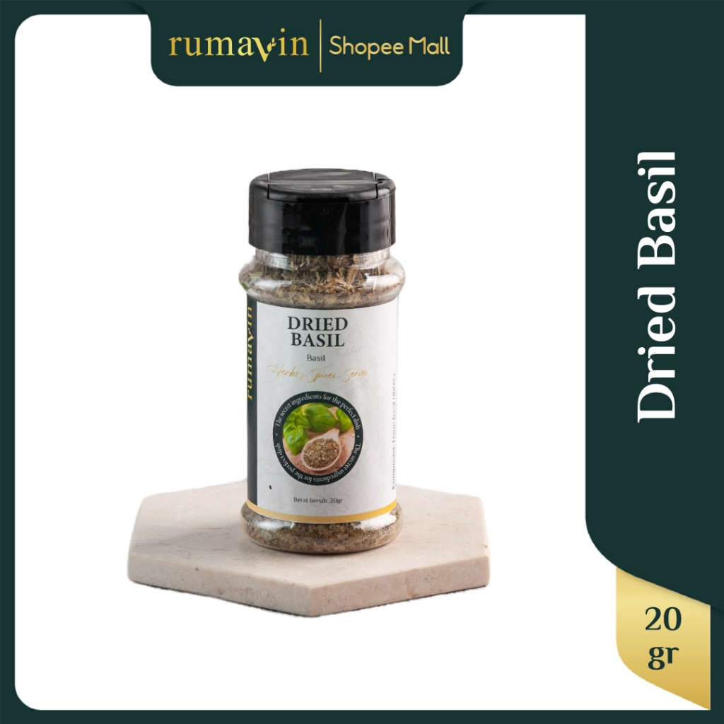 

RUMAVIN - Premium Dried Basil Botol 20gr