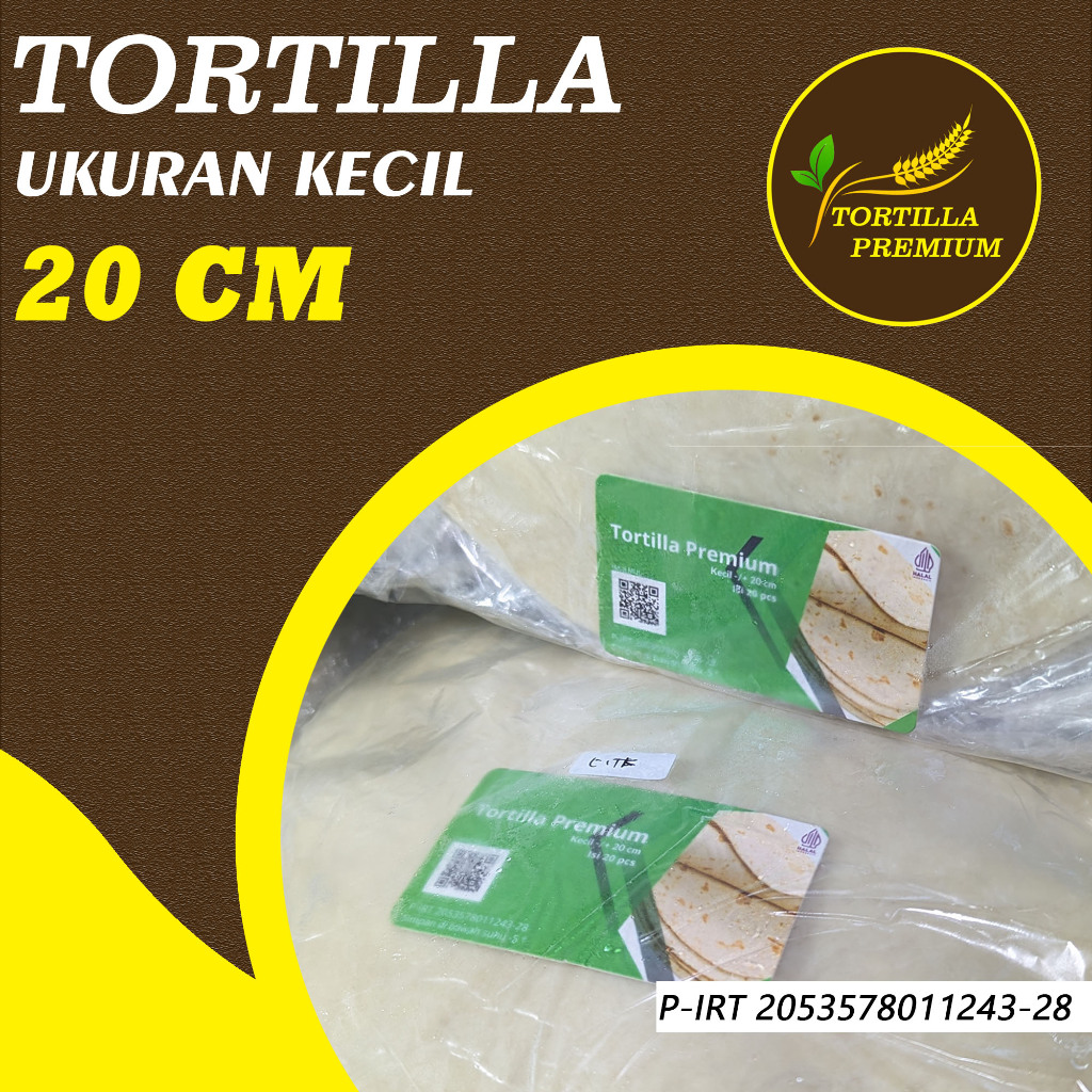

TORTILLA PREMIUM KECIL Kulit Kebab Tortilla