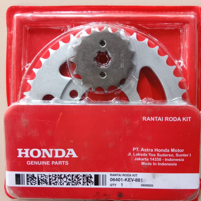 Gear set Supra x 100 Supra Fit lama Honda KEV /Gear set KEV Supra