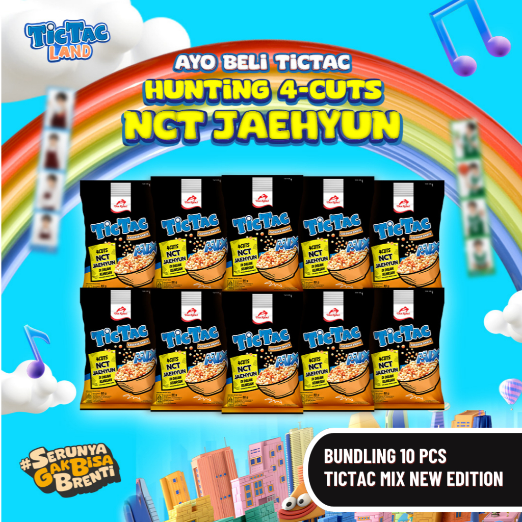 

BUNDLING 10 PCS TICTAC MIX NCT 4 CUTS