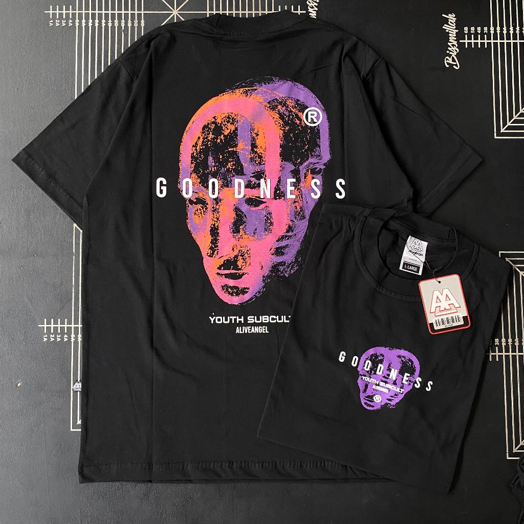 Kaos Streetwear Face Man Pria & Wanita Lengan Pendek Katun Combad 30s Sablon Plastisol Original Aliv