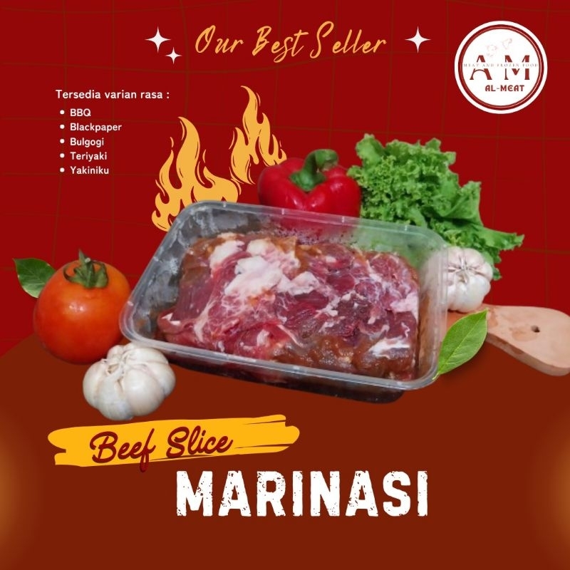 

Beef Slice (Rendah Lemak) Marinasi Beragam Rasa Kemasan 500 gram