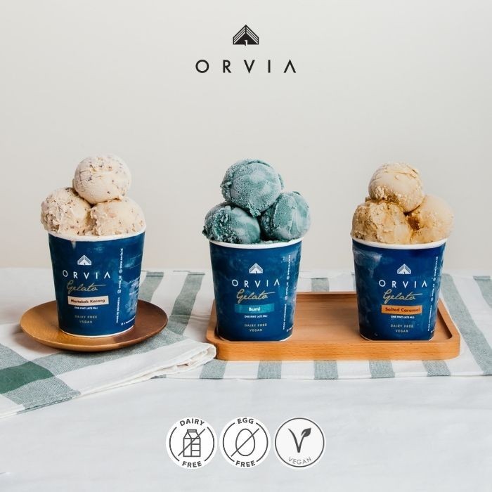 

ORVIA Special Flavors (Es Krim / Ice Cream / Gelato / Frozen Dessert - Dairy Free, Egg Free, Vegan)