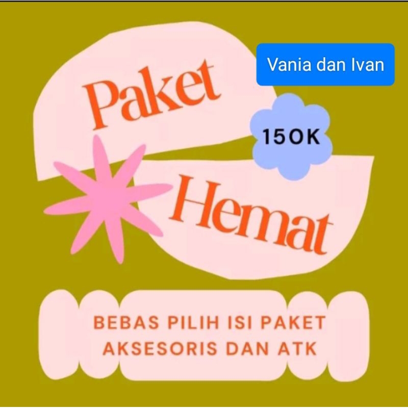 

Paket Hemat 150 k aksesoris Campur Alat Tulis