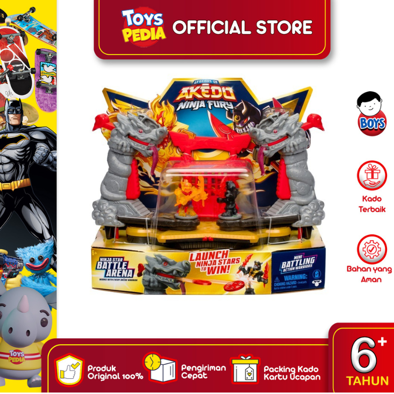 Mainan Akedo Ninja Fury Ninja Star Battle Arena