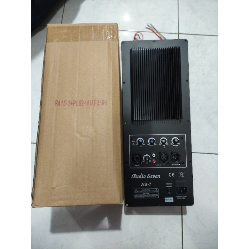 mesin speaker aktif/ power kit audio seven AS-7 original 1000watt panel 38x16 cm dan 40x16 cm
