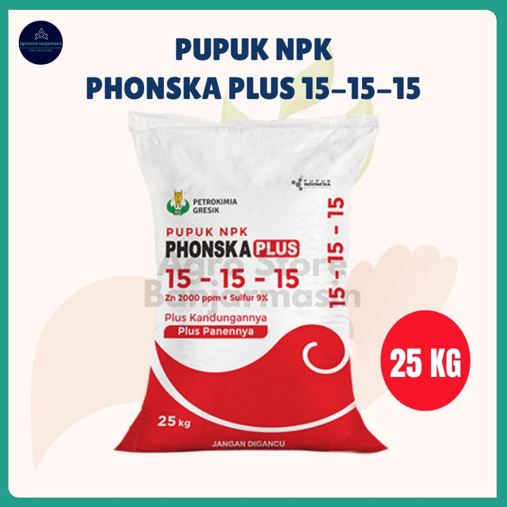 NPK 15 15 15 Phonska Plus kemasan 25 Kg