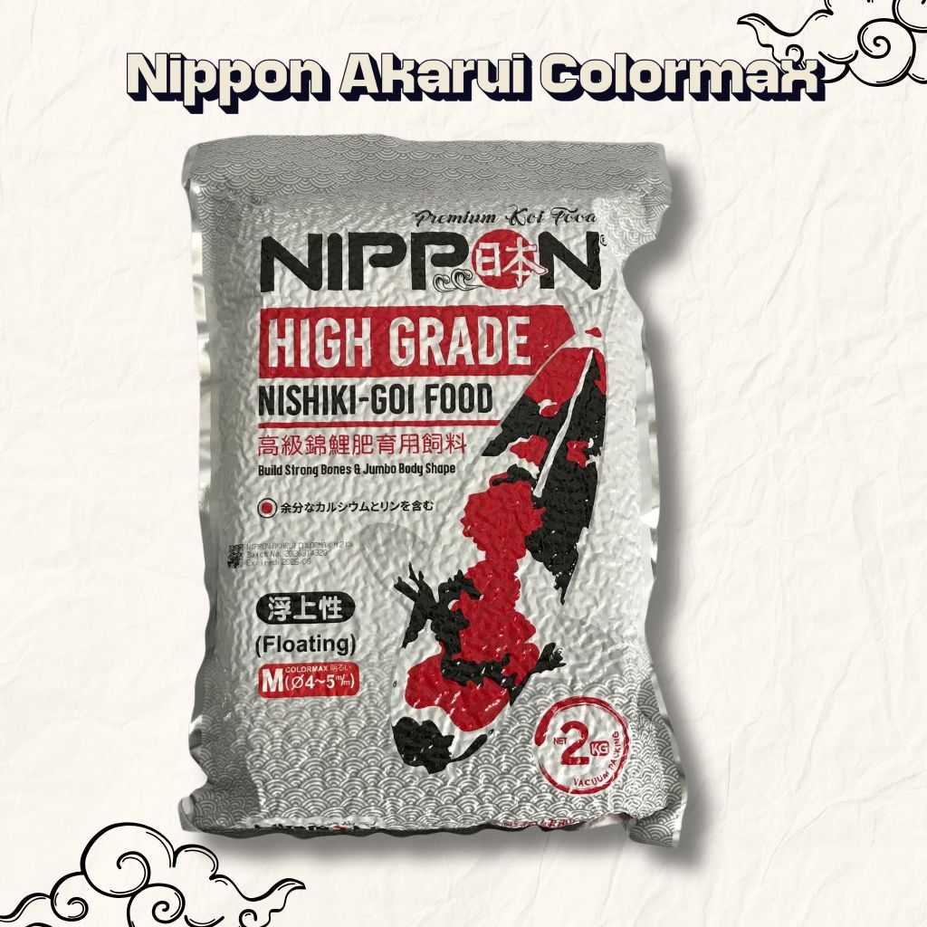 Nippon Colormax Koi Food 2KG S/M/L  - Pakan Koi Jepang - Pakan Koi Import
