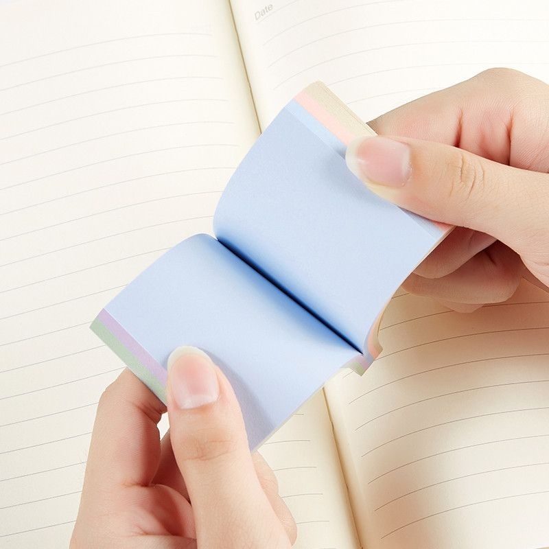 

BAOKE 5 Warna Memo Tempel Sticky Notes 100 Sheets Kuning dan Pastel, Tahan Lama