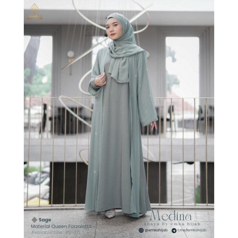 abaya| dress simpel|dress ceruty babydoll |akira medina abaya only|Medina abaya by emka hijab