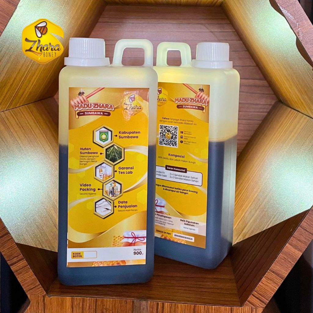 

Madu Hutan Sumbawa 900gr Zhara Honey - Madu Asli Murni Raw Pure Honey