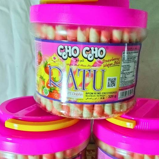 

TERMURAH CHO CHO RATU WAFER STRAWBERRY STICK 320 GRAM