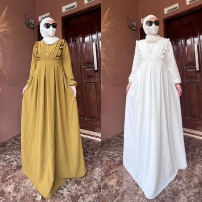 Nadhira Gamis Jumbo Ld 115 Crinkle Airflow