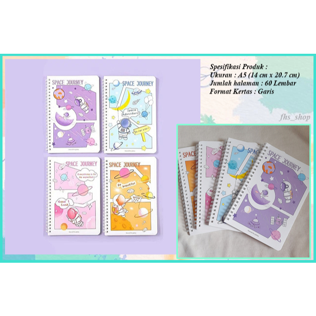 

Notebook Astronot A5 Notebook Cute Notebook Lucu Buku Tulis Notebook Aesthetic Diary Space Journey