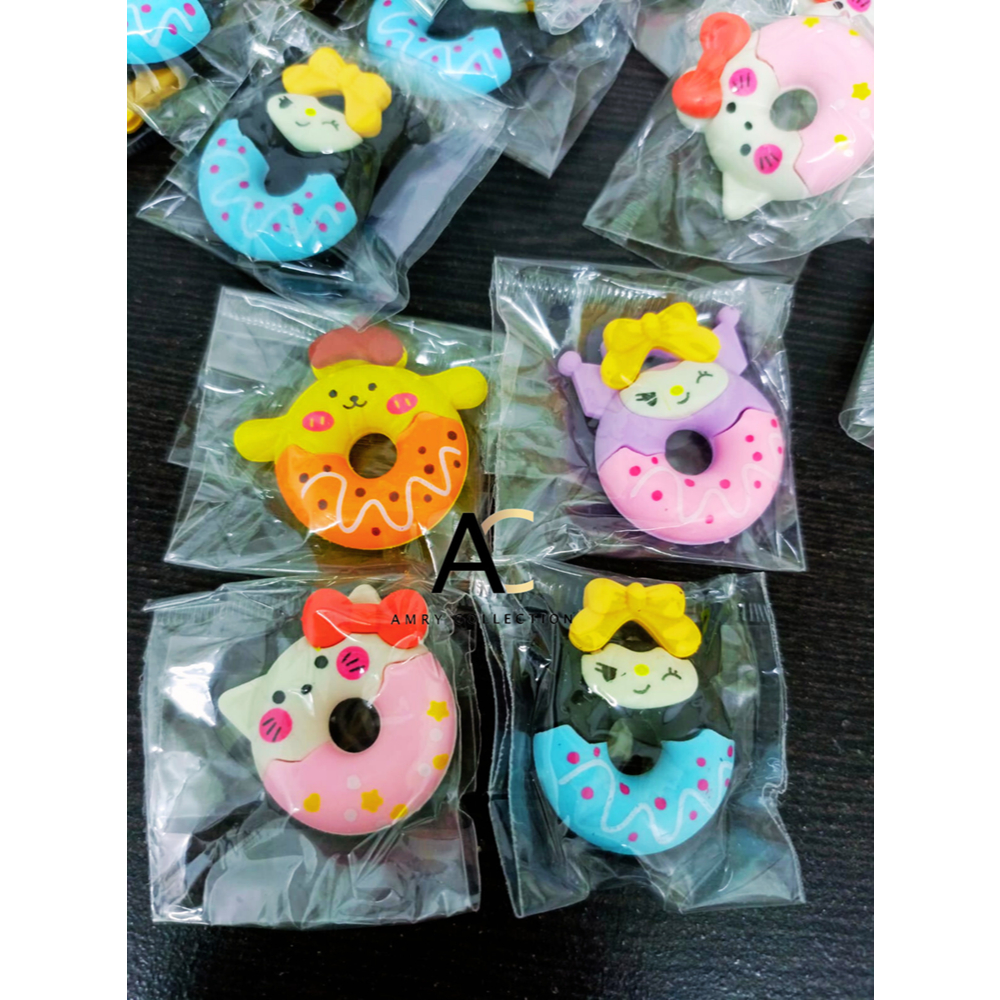 

AC - Penghapus Bentuk Donat Karakter Sanrio Alat tulis Sekolah Anak Karakter Melody Kuromi Cinnamoroll Pompom Purin Hello Kitty