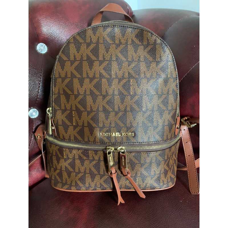 tas bagpack MK, ransel ori preloved. MK signature ori second