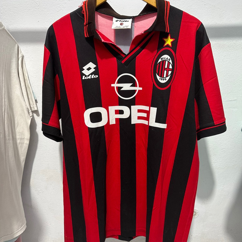 Kaos jersey ac milan vintage 1996 second