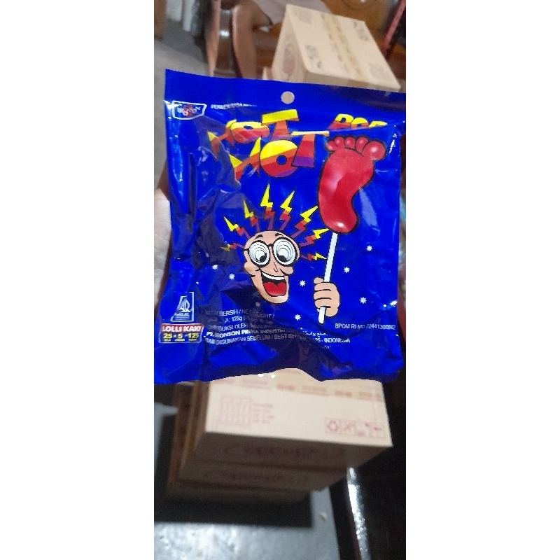 

PERMEN SUNDUK HOT HOT POP / KAKI 1 BAG ISI 25 PCS