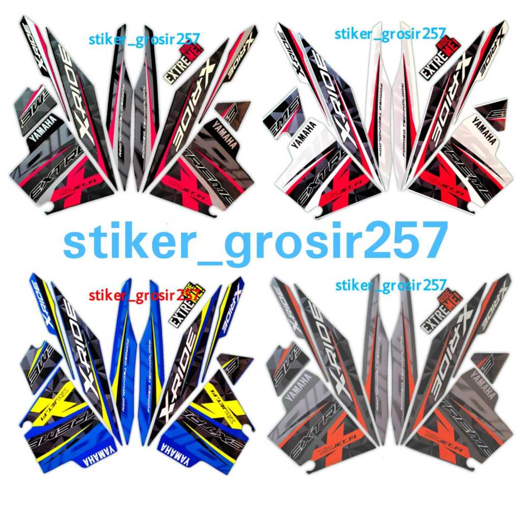 STRIPING STICKER STIKER LIS BODI MOTOR XRIDE X-RIDE 2016 2017 STANDAR