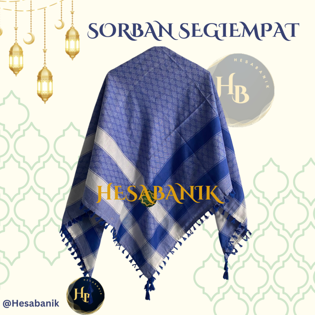 Sorban Dewasa Segiempat / Sorban Anak Segitiga / Sorban Surban / Sorban Habib / Soban Couple