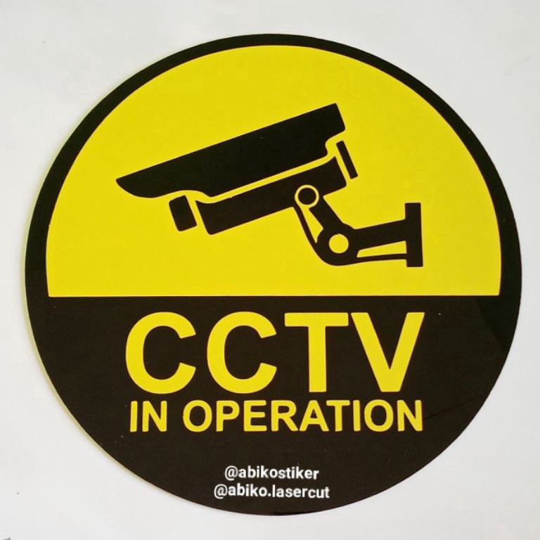 

KODE N4X2 cctv in operation sign board Acrylic sign akrilik