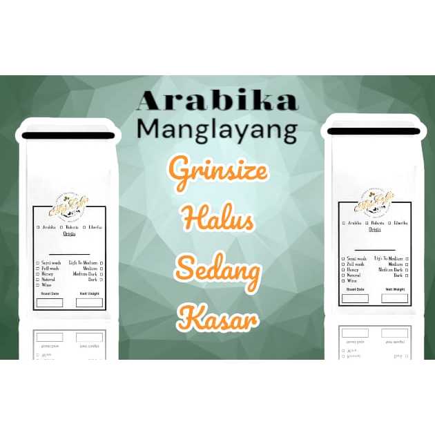 

biji kopi roasted arabika spesialty gn manglayangfull wash 200g