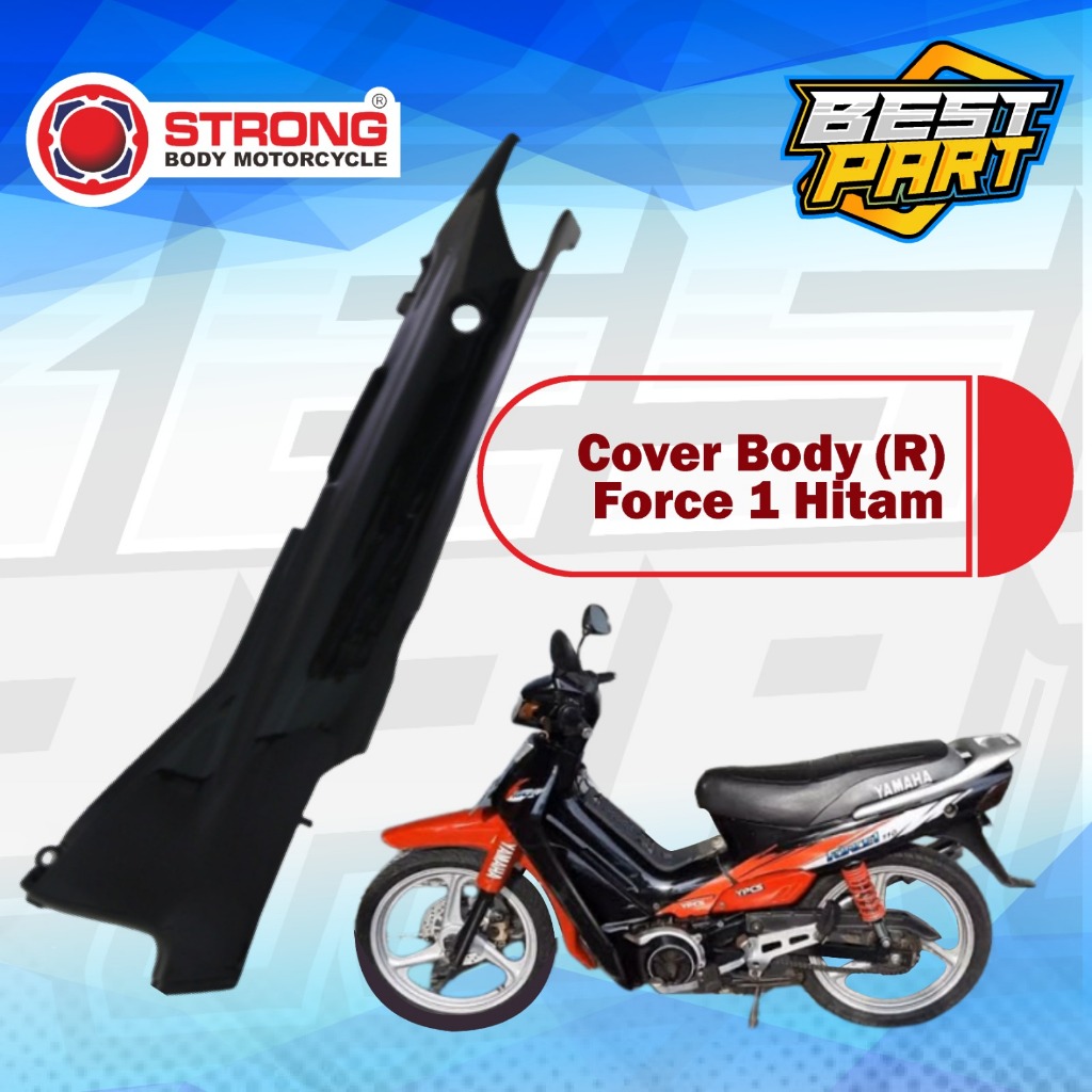 Cover Body R/L + Pet Force 1 Hitam Merk Strong