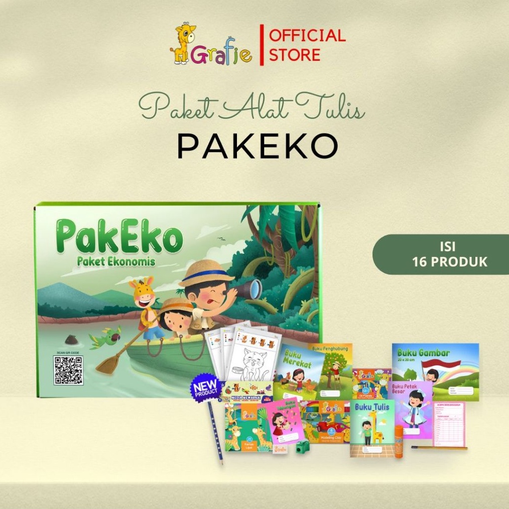 

KODE T8W8 GRAFIE PAKEKO Paket Alat Tulis ATK Anak
