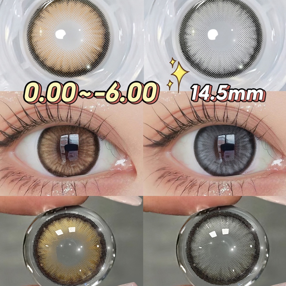Dijual 6 Magister Softlens Minus Diamond Soflen Minus Soflens 145mm Allure Gray Softlens Brown