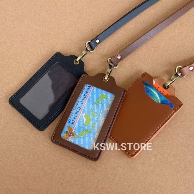 

ID Card Holder Name Tag Holder Kulit | MB3