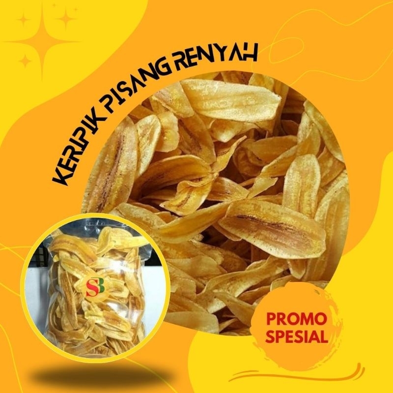 

500 Gram Keripik Pisang Renyah Gurih Snack Cemilan Makanan Ringan