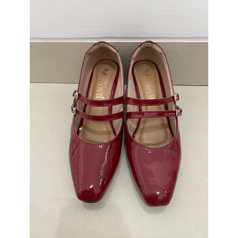 Preloved Sepatu Mary Jane Merah Sepatu Vintage