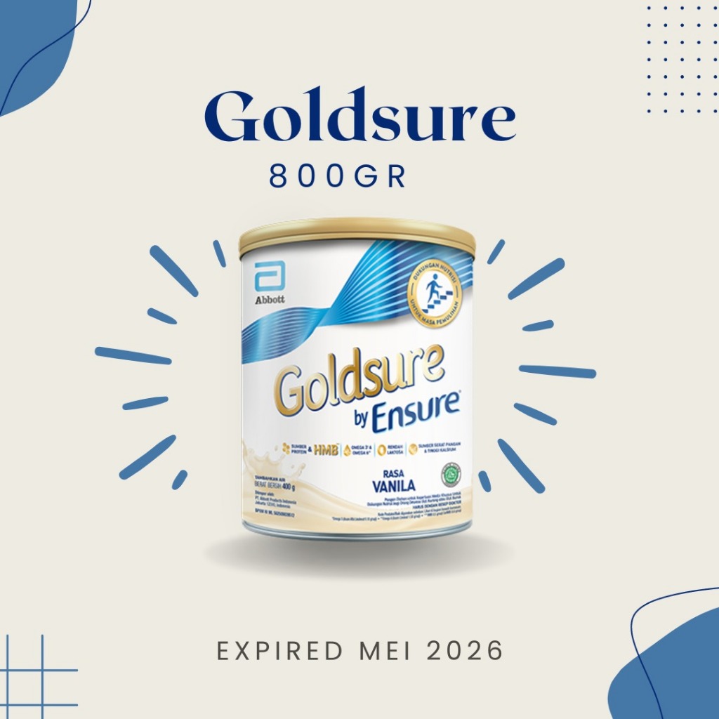 

Goldsure Vanilla 800gr original ed panjang mar 2026 plus wrap dan box