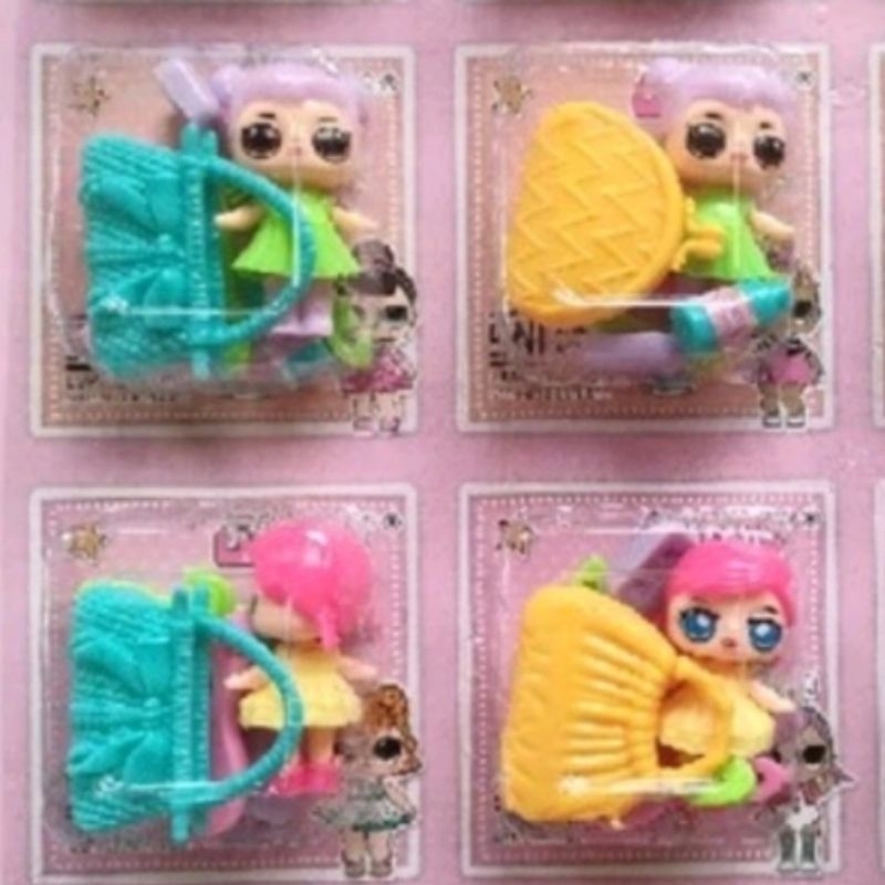 Mainan Anak perempuan Boneka LOL pres Tas