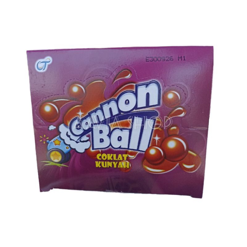 

Permen Cannon Ball Coklat Kunyah 1Box