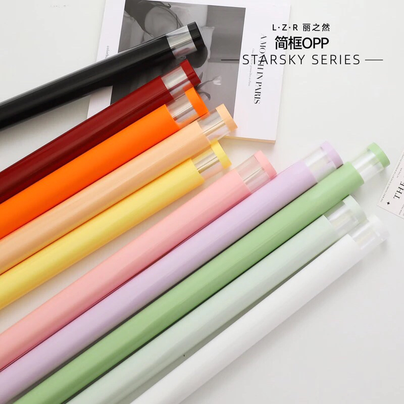 

kertas buket cellophane glossy new transparant