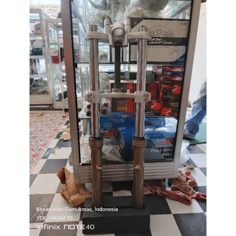 shock shockbreaker depan ninja R/RR merk gorila pnp cb, mp, gl tiger