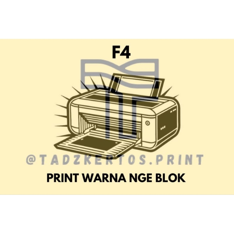 Jasa Print F4 Warna Nge Blok