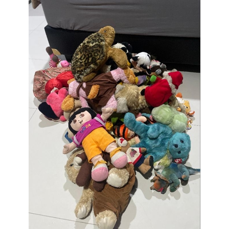 BONEKA KECIL GANCI UPIL GANCA DORA SWIPER BOOTS TY TEDDY MR. BEAN BEAR PENYU DOGGO SERBA 20 RIBUAN