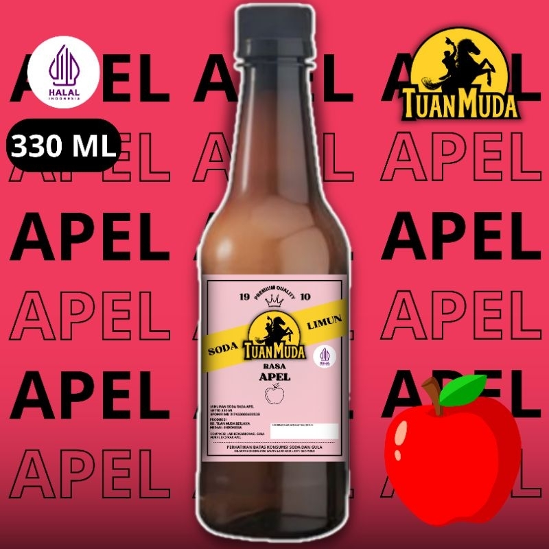 

Limun Tuan Muda Apel Murah | Minuman Soda Klasik Nostalgia 330ml halal termurah (Botol Plastik)