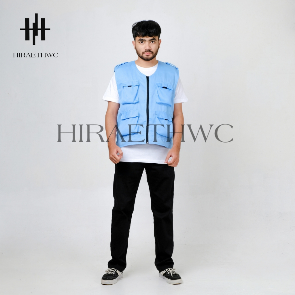 ROMPI CARGO CAESAR BAHAN DRILL VEST LAPANGAN OUTDOOR SERBAGUNA