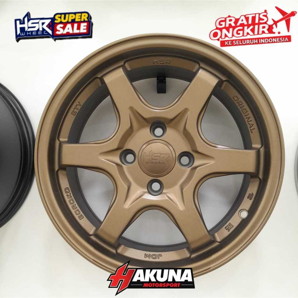 Pelek Mobil Ring 15 Lebar 65 Velg Mobil Brio, Agya, Sirion, Datsun dll