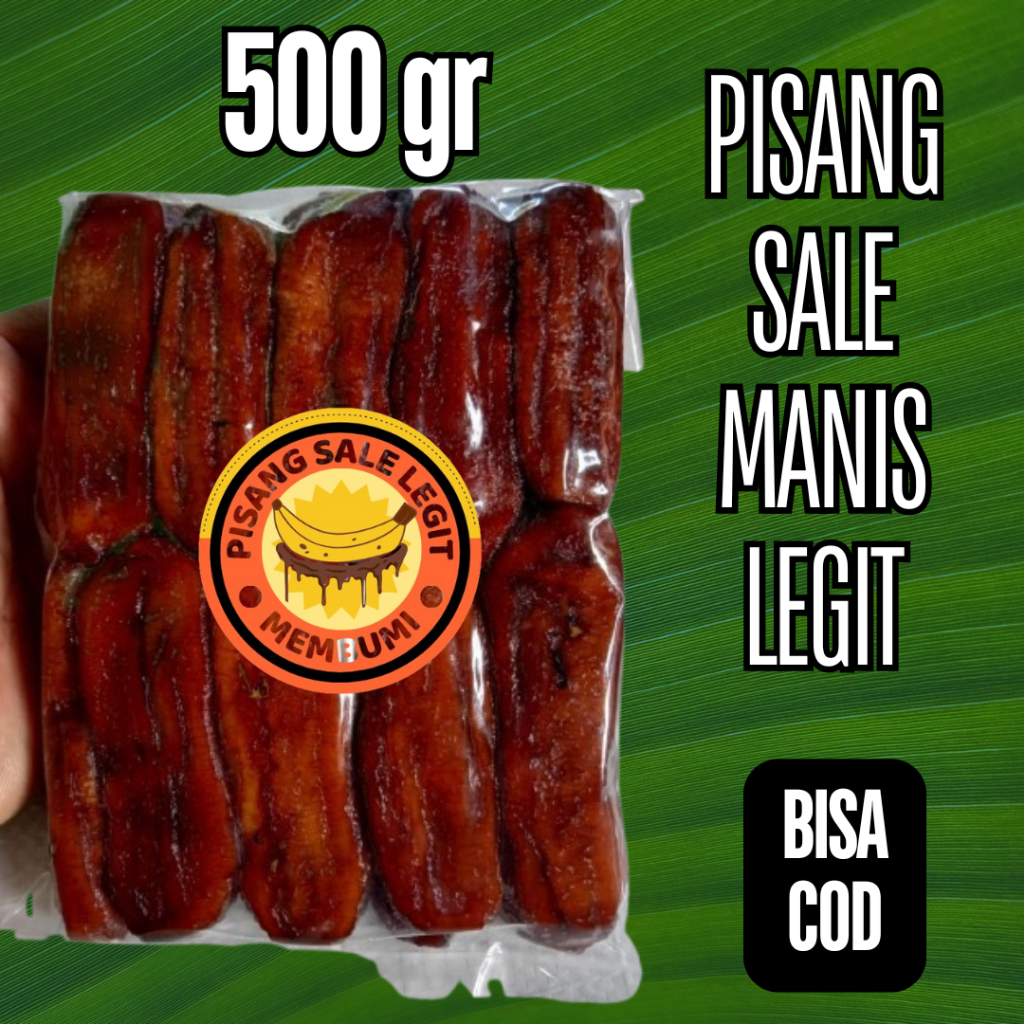 

COD Sale Pisang basah Khas banten Legit 500 gram