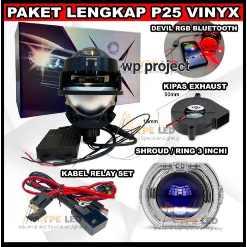 projie Biled 2,5 Inch Vinyx P25 BILED lengkap p25 VINYX