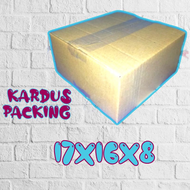 

kardus packing UK 17x16x8 kardus besar kardus kecil