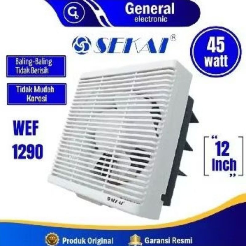 Kipas Angin Ventilasi Udara SEKAI WEF 1290