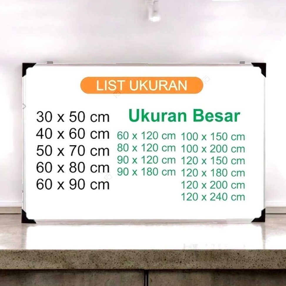 

KODE B2I8 Papan Tulis 4 x 6 cm Local Whiteboard SFO Semarang Official