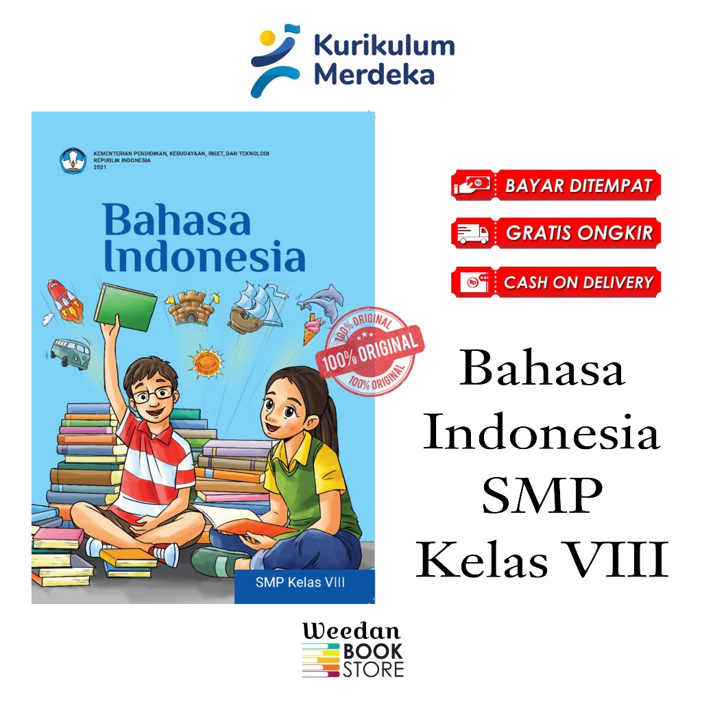 Buku BAHASA INDONESIA Kelas 8 Smp Kurikulum Merdeka Buku Paket