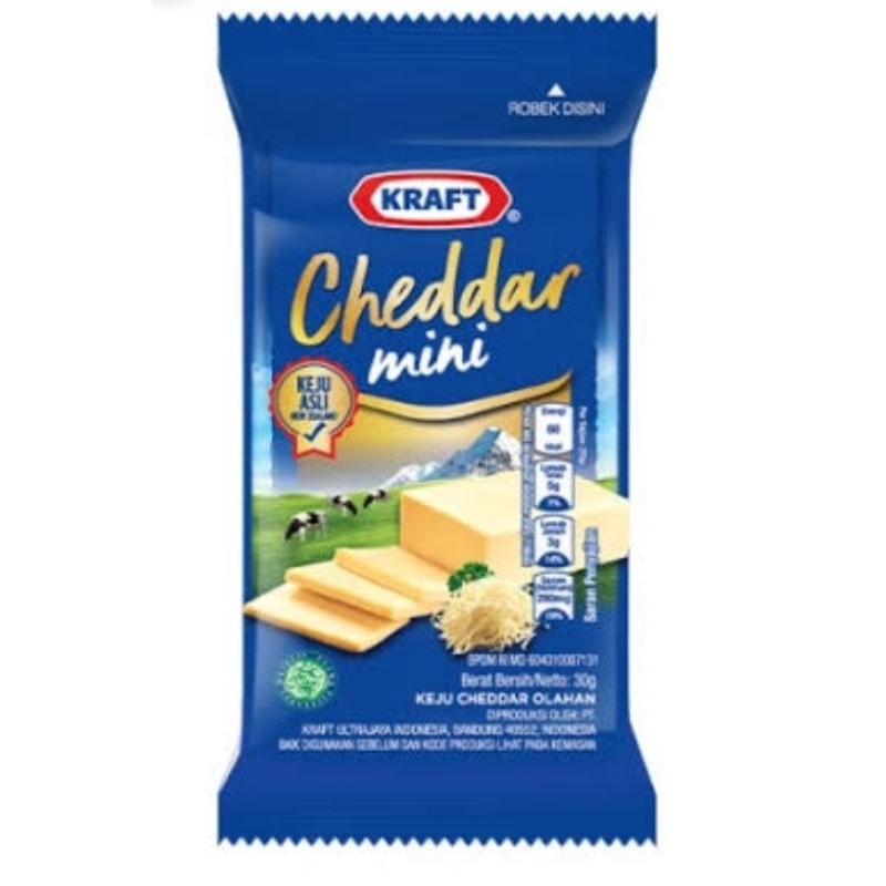 

keju Kraft Cheddar mini 30gr
