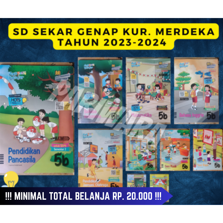 Buku LKS Sekar SD MI Kelas 5 Semester Genap Kurikulum Merdeka 2023 - 2024 Edisi Terbaru, Pendidikan 